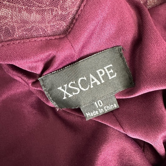 Xscape Embroidered Mermaid Gown. Size 10. - Picture 9 of 10